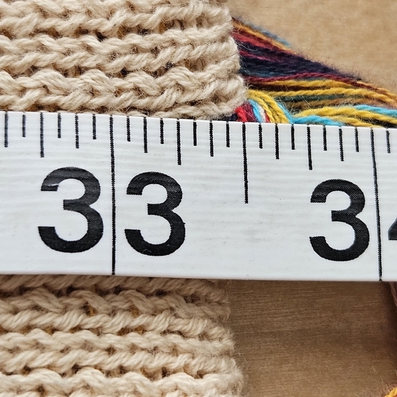 Powder River Outfitters Open Front Aztec Jacquard Print Fringe Cardigan Large - Picture 6 of 9